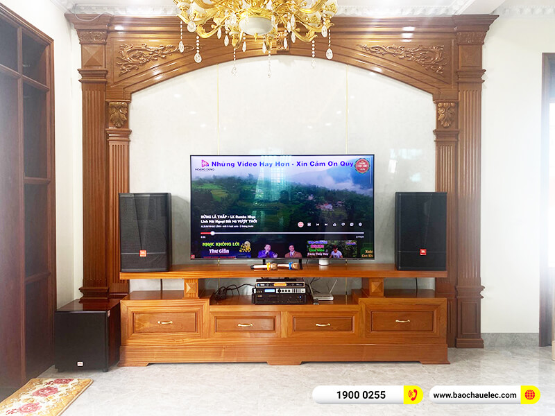 Lắp đặt d&agrave;n karaoke trị gi&aacute; gần 60 triệu cho anh Cương tại Hải Dương