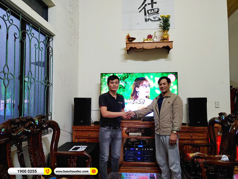 Lắp đặt d&agrave;n karaoke trị gi&aacute; hơn 110 triệu cho anh Định ở Quảng B&igrave;nh