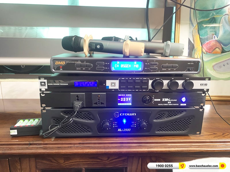 Lắp đặt d&agrave;n karaoke JBL 89tr cho anh Đức tại H&agrave; Nội