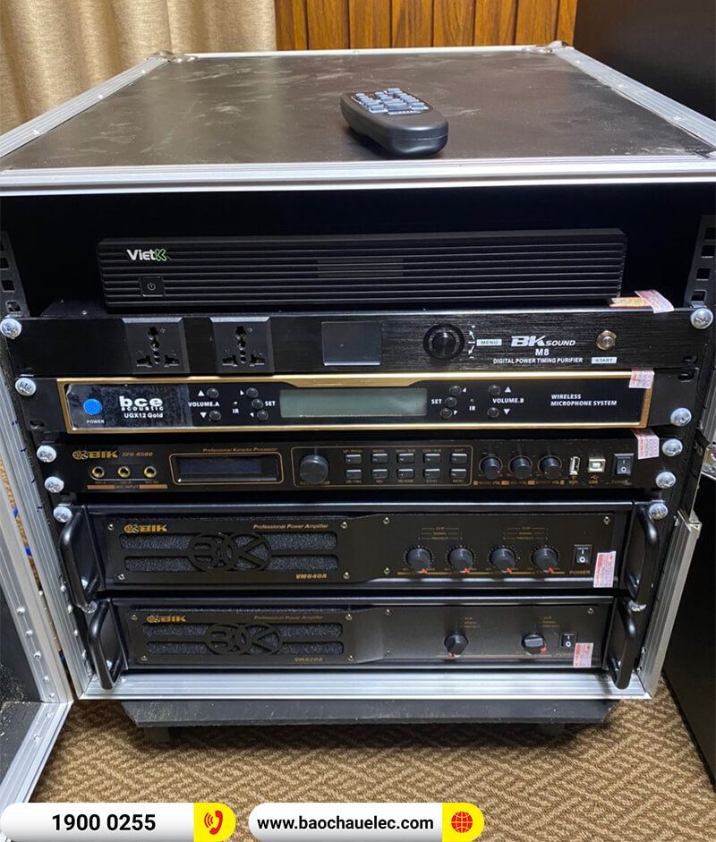 Lắp đặt d&agrave;n karaoke trị gi&aacute; hơn 80 triệu cho anh Dũng ở Ninh B&igrave;nh