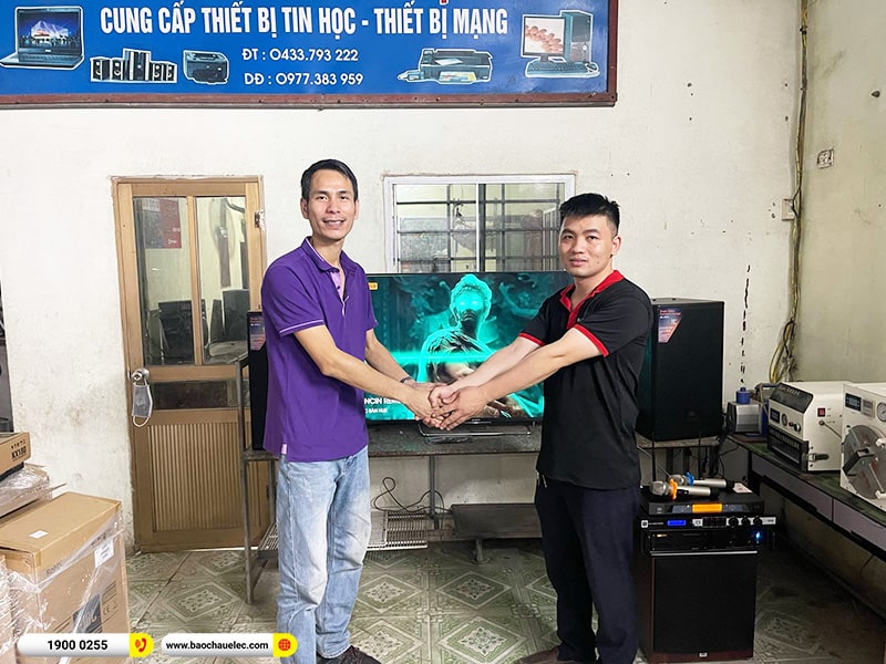 Lắp đặt dàn karaoke trị giá khoảng 60 triệu cho anh Dương tại Hà Nội