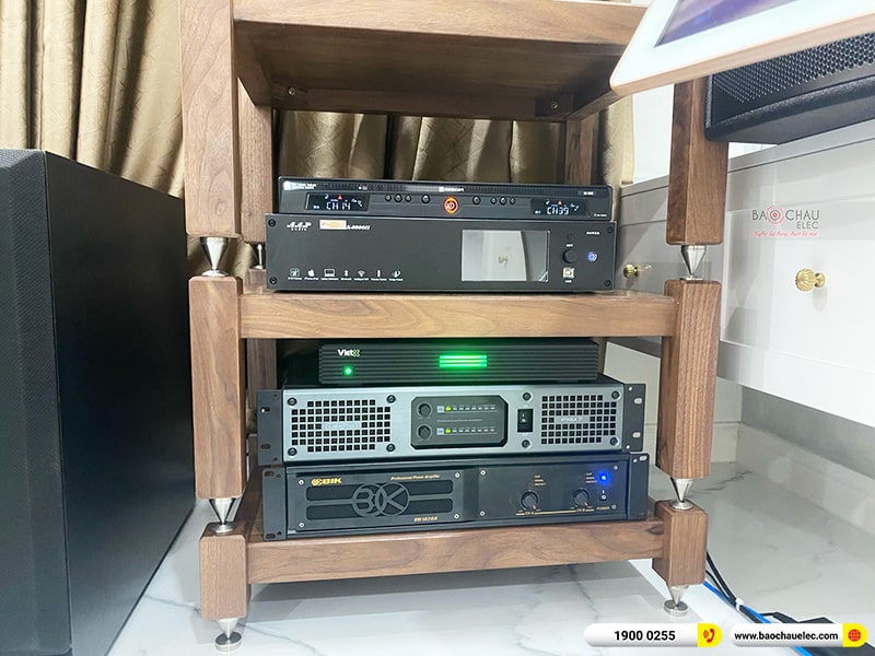 Lắp đặt d&agrave;n karaoke trị gi&aacute; hơn 100 triệu cho anh Duy tại TPHCM