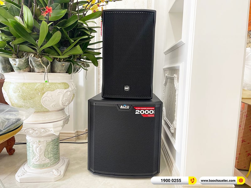 Lắp đặt d&agrave;n karaoke trị gi&aacute; hơn 160 triệu cho anh Hải tại Hải Dương