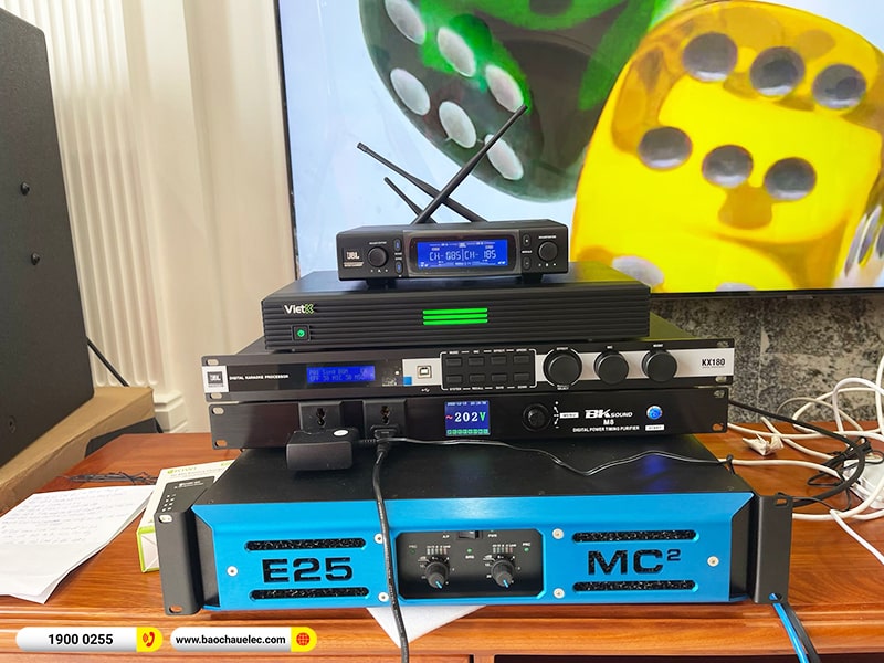 Lắp đặt d&agrave;n karaoke trị gi&aacute; hơn 160 triệu cho anh Hải tại Hải Dương