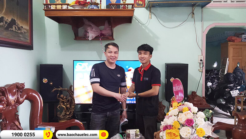 Lắp đặt d&agrave;n karaoke trị gi&aacute; gần 55 triệu cho anh Hải ở Đồng Nai