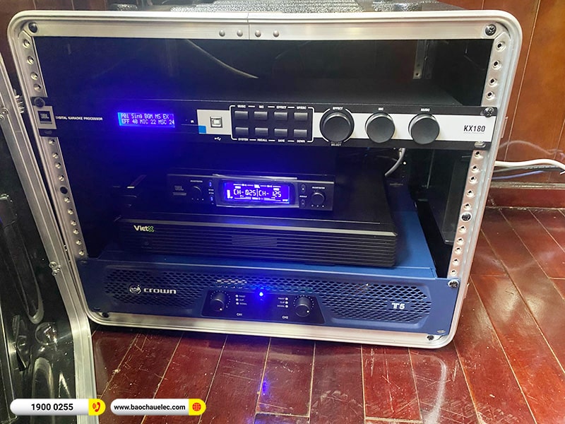 Lắp đặt dàn karaoke du thuyền trị giá hơn 180 triệu cho anh Hậu tại Hà Nội