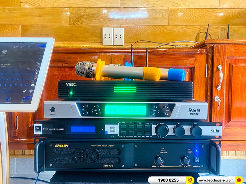 Lắp đặt dàn karaoke trị giá hơn 100 triệu đồng cho gia đình anh Hiếu tại Thủy Nguyên - Hải Phòng