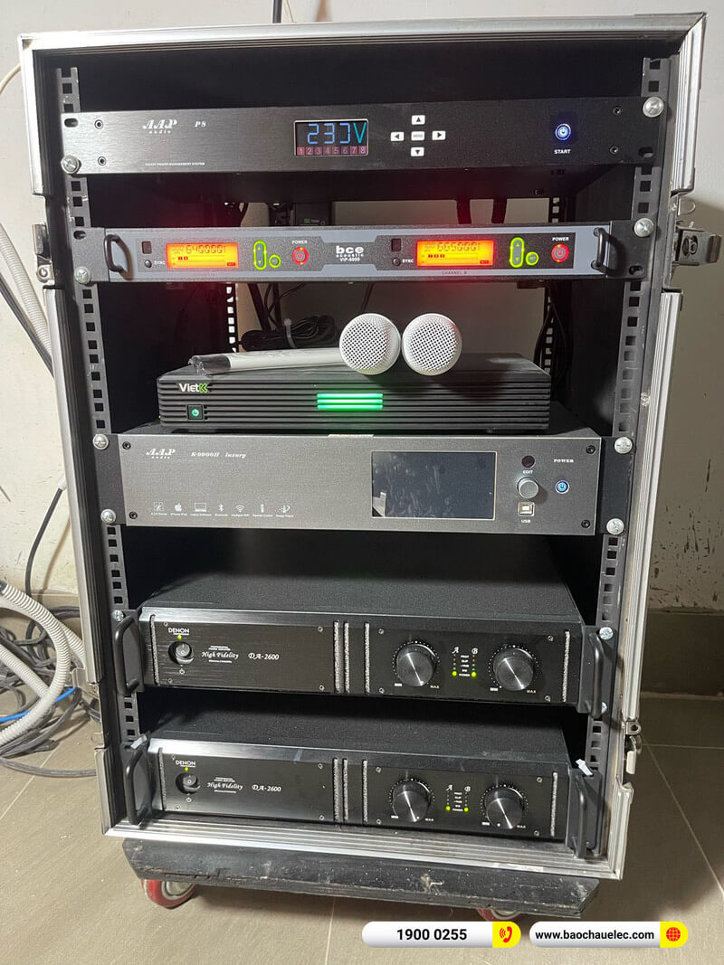 Lắp đặt d&agrave;n karaoke RCF hơn 130tr cho anh Kh&aacute;nh ở TPHCM