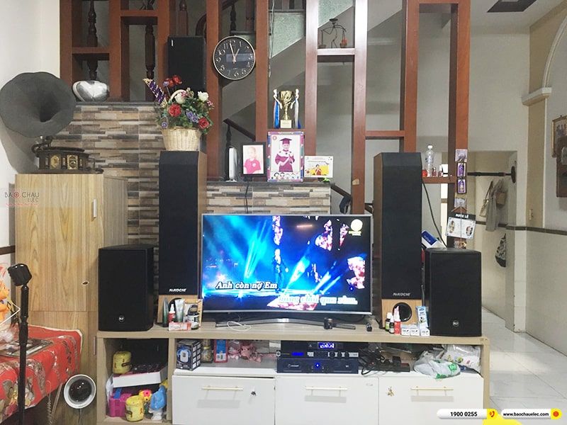 Lắp đặt d&agrave;n karaoke trị gi&aacute; gần 80 triệu cho anh Kh&aacute;nh tại TPHCM