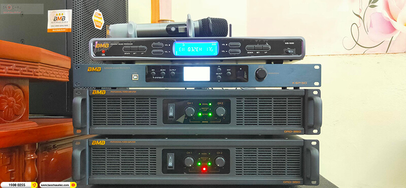 Lắp đặt dàn karaoke BMB trị giá gần 115 triệu cho anh Khuynh ở Hưng Yên