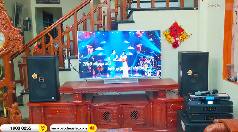 Lắp đặt dàn karaoke BMB trị giá gần 115 triệu cho anh Khuynh ở Hưng Yên
