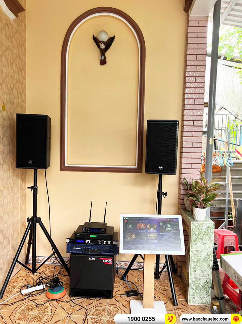 Lắp đặt dàn karaoke trị giá gần 85 triệu đồng cho anh Lâm ở TPHCM