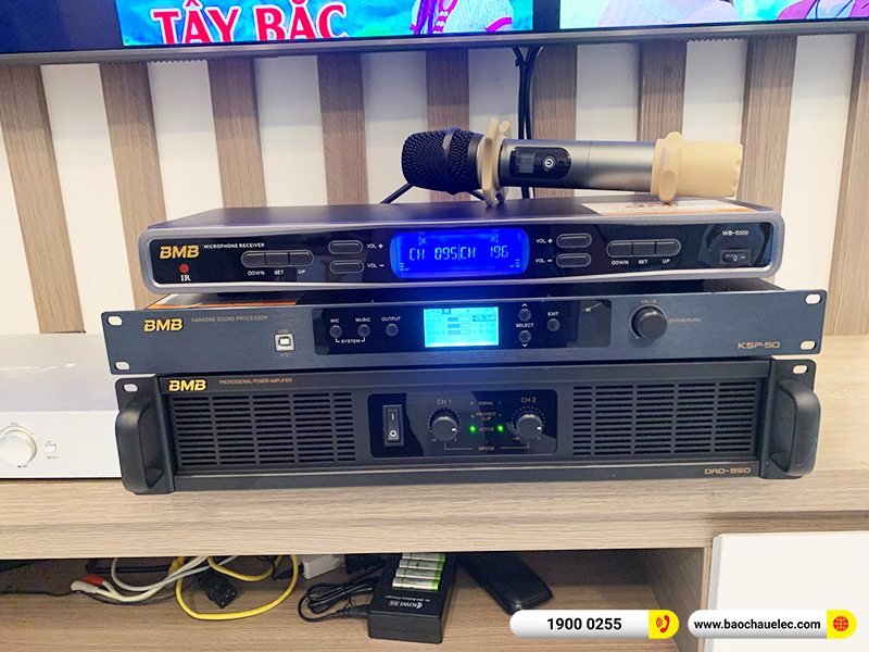 Lắp đặt dàn karaoke BMB hơn 80tr cho anh Lượng ở Vinhomes Long Biên Hà Nội