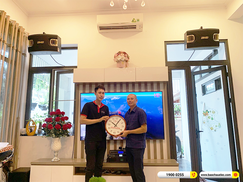Lắp đặt dàn karaoke BMB hơn 80tr cho anh Lượng ở Vinhomes Long Biên Hà Nội