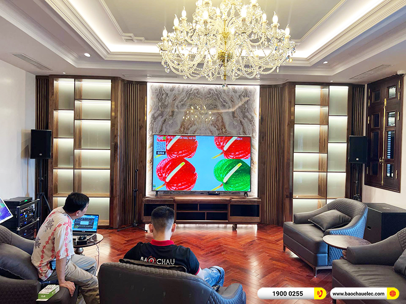 Lắp đặt dàn karaoke trị giá khoảng 260 triệu cho anh Mạnh tại Bắc Ninh