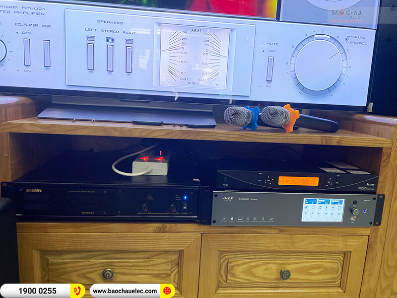 Lắp đặt d&agrave;n karaoke trị gi&aacute; hơn 80 triệu cho anh Nam ở Đồng Nai