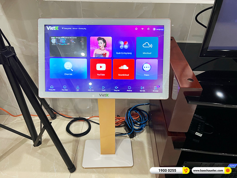 Lắp đặt d&agrave;n karaoke trị gi&aacute; hơn 90 triệu cho anh Nghĩa tại H&agrave; Nội