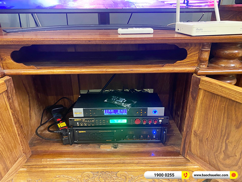 Lắp đặt dàn karaoke trị giá khoảng 60 triệu cho anh Phong tại Hải Phòng