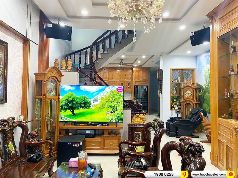 Lắp đặt d&agrave;n karaoke trị gi&aacute; hơn 110 triệu cho anh Qu&acirc;n tại Đồng Nai