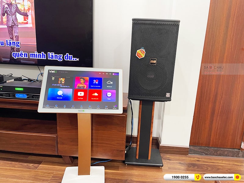 Lắp đặt d&agrave;n karaoke trị gi&aacute; hơn 80 triệu cho anh Quang Anh tại H&agrave; Nội