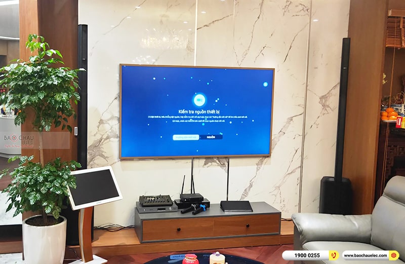 Lắp đặt dàn karaoke, loa Bose di động trị giá khoảng 130 triệu cho anh Sơn tại Hà Nội