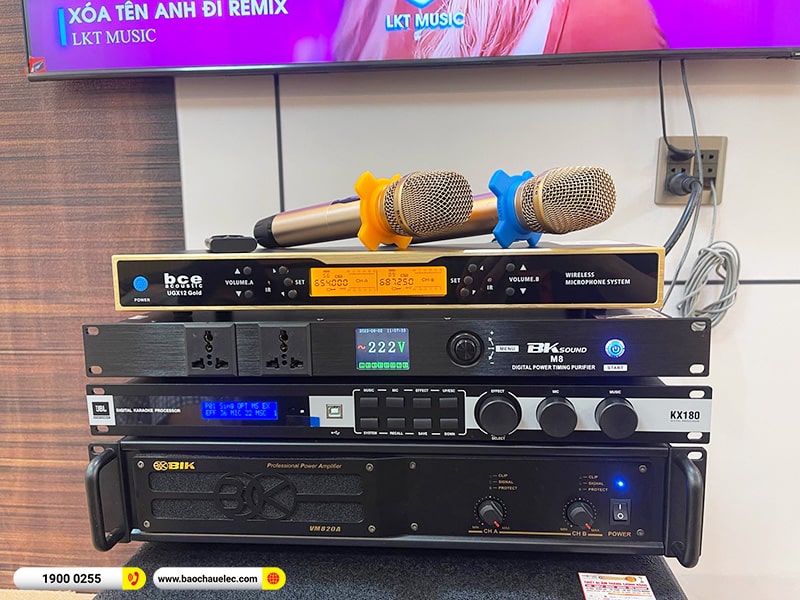 Lắp đặt dàn karaoke trị giá 74tr cho anh Thái tại Cần Thơ