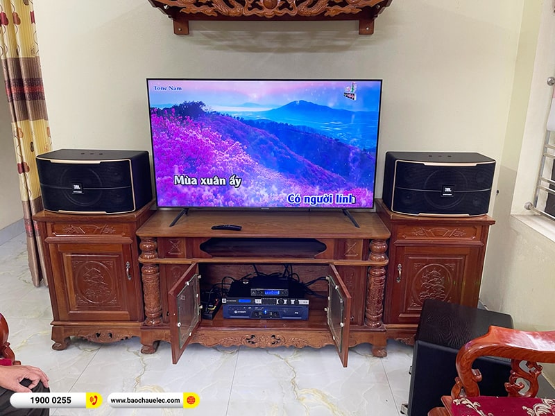 Lắp đặt dàn karaoke trị giá khoảng 50 triệu cho anh Thắng tại Hải Phòng