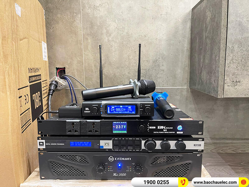 Lắp đặt d&agrave;n karaoke trị gi&aacute; hơn 105 triệu cho anh Thanh ở H&agrave; Nội