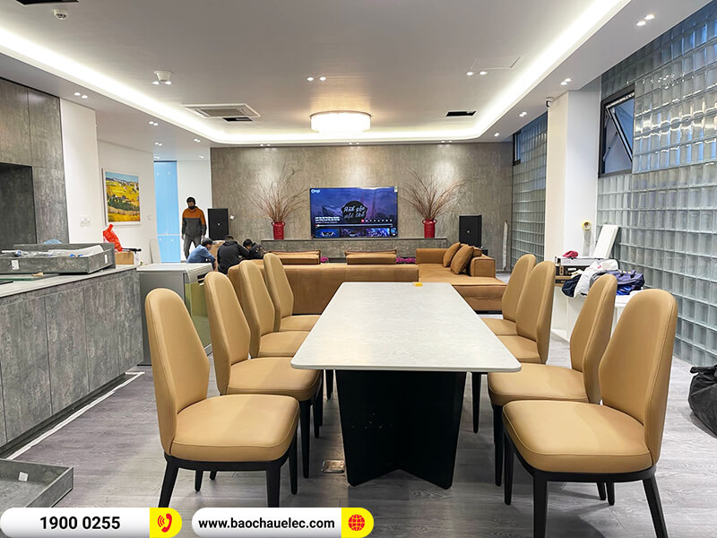 Lắp đặt d&agrave;n karaoke trị gi&aacute; hơn 105 triệu cho anh Thanh ở H&agrave; Nội