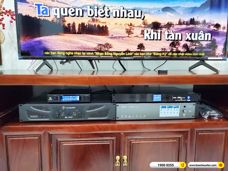 Lắp đặt dàn karaoke trị giá hơn 110 triệu cho anh Thống tại Hà Nội