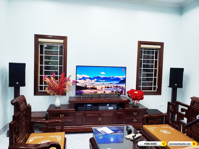 Lắp đặt dàn karaoke trị giá hơn 110 triệu cho anh Thống tại Hà Nội