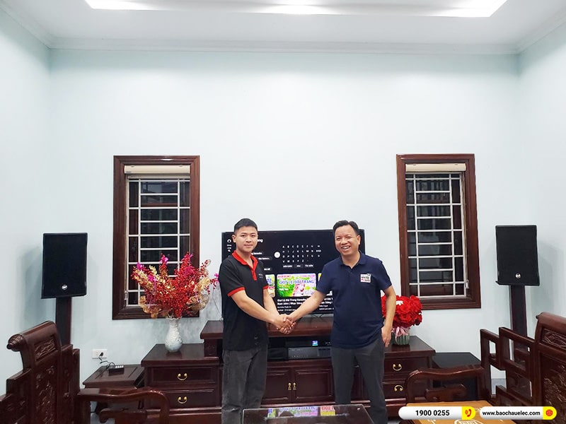Lắp đặt dàn karaoke trị giá hơn 110 triệu cho anh Thống tại Hà Nội