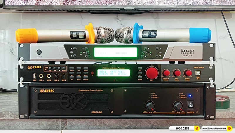 Lắp đặt dàn karaoke trị giá gần 50 triệu cho anh Thủ tại Đồng Nai
