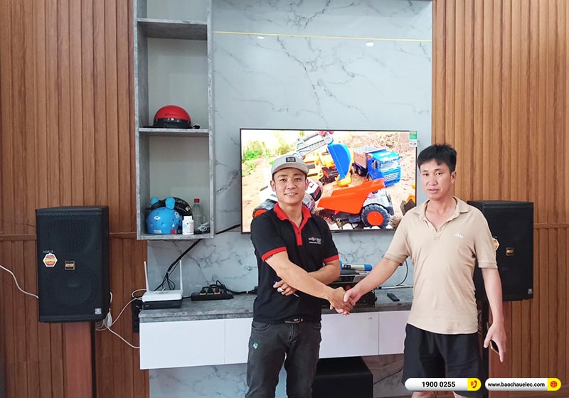 Lắp đặt dàn karaoke trị giá gần 50 triệu cho anh Thủ tại Đồng Nai