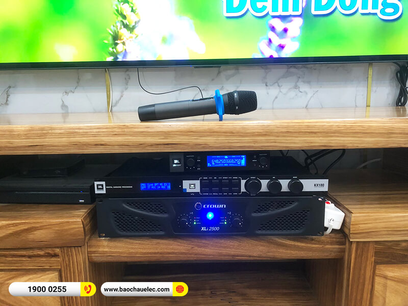 Lắp đặt d&agrave;n karaoke trị gi&aacute; hơn 70 triệu cho anh Tiến tại H&agrave; Nội