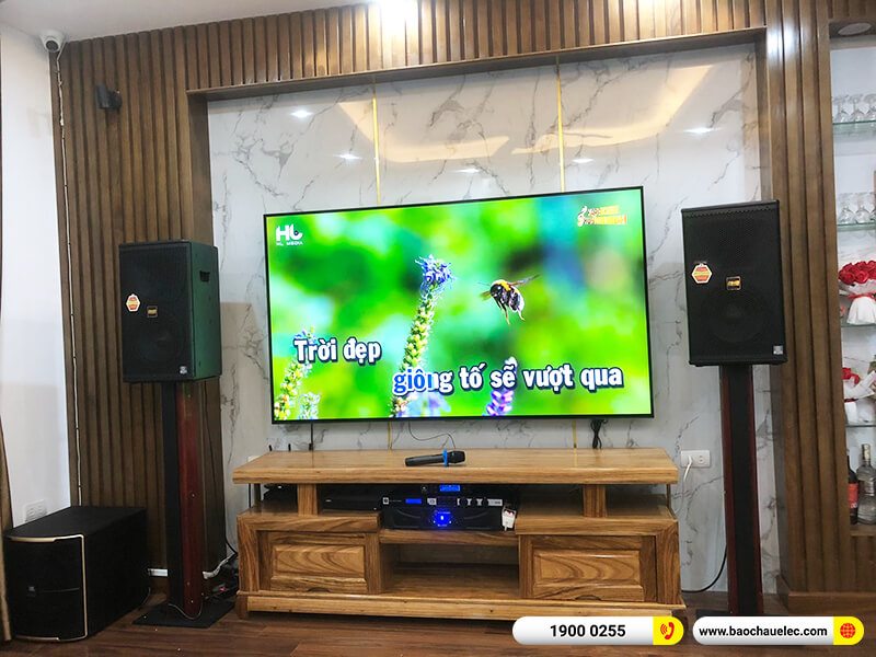 Lắp đặt d&agrave;n karaoke trị gi&aacute; hơn 70 triệu cho anh Tiến tại H&agrave; Nội