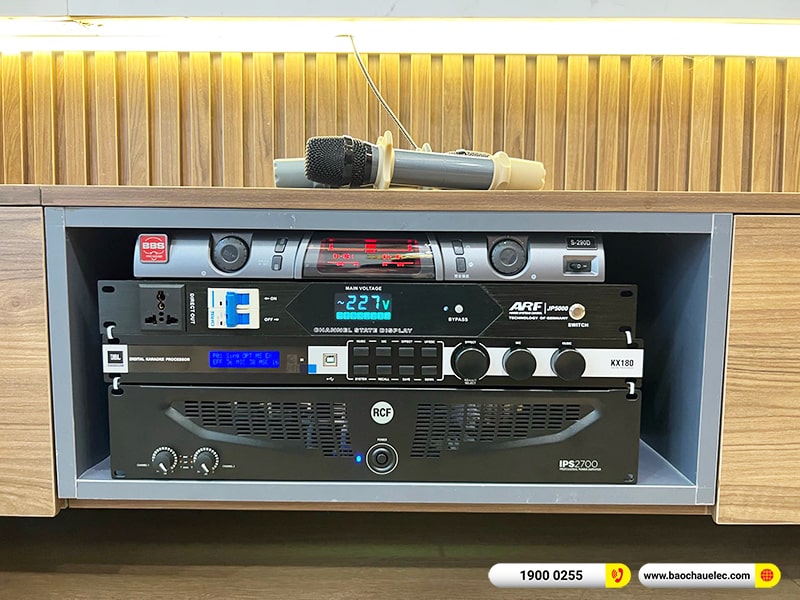 Lắp đặt dàn karaoke trị giá khoảng 115 triệu cho anh Tính tại Hà Nội