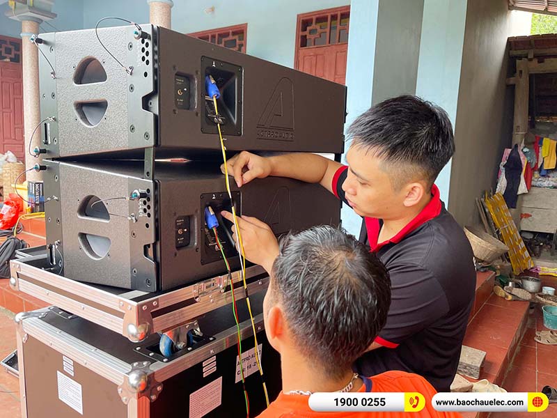 Lắp đặt dàn Line Array Actpro 131tr cho anh Toán tại Bắc Giang