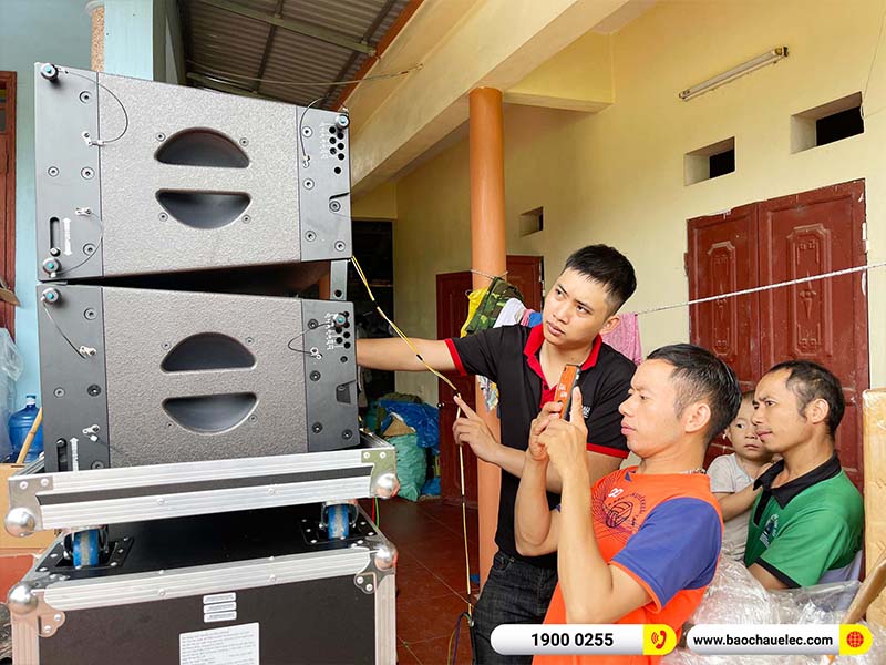 Lắp đặt dàn Line Array Actpro 131tr cho anh Toán tại Bắc Giang