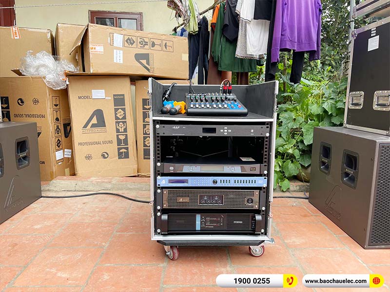 Lắp đặt dàn Line Array Actpro 131tr cho anh Toán tại Bắc Giang