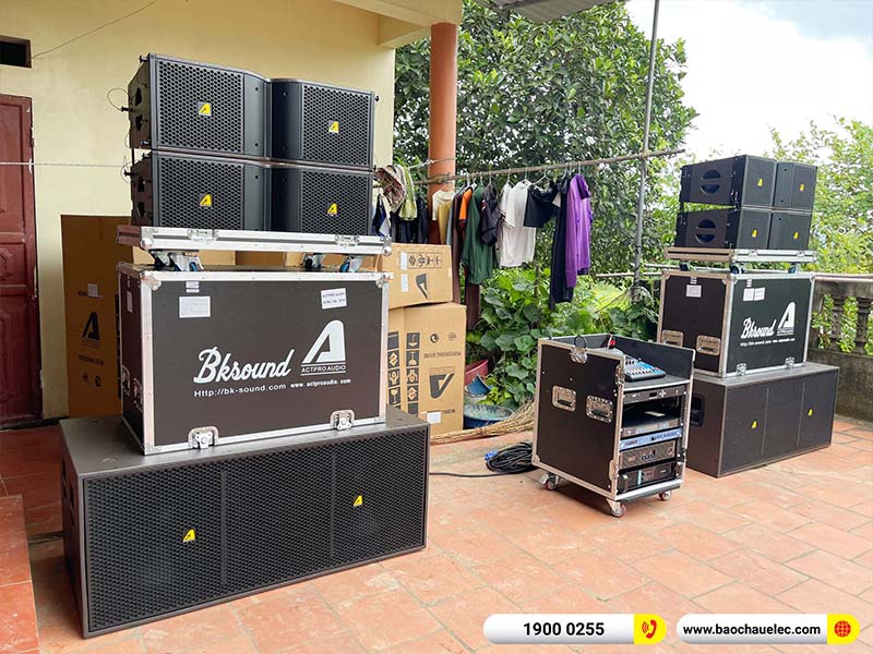 Lắp đặt dàn Line Array Actpro 131tr cho anh Toán tại Bắc Giang