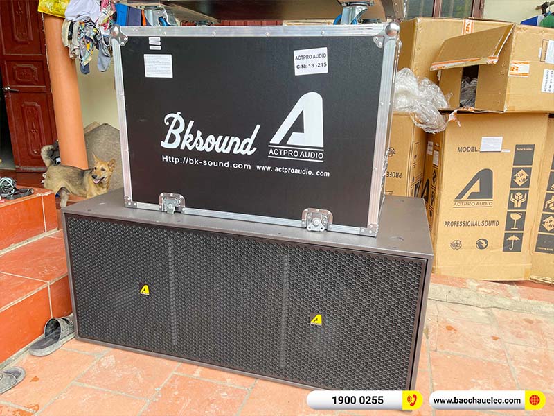 Lắp đặt dàn Line Array Actpro 131tr cho anh Toán tại Bắc Giang
