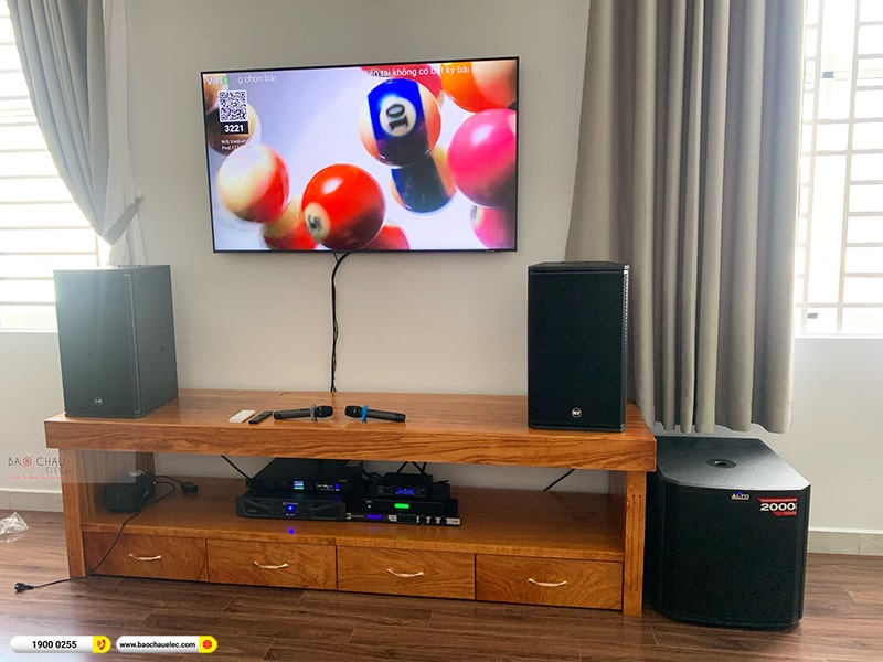 Lắp đặt d&agrave;n karaoke trị gi&aacute; hơn 100 triệu cho anh Trang tại TPHCM