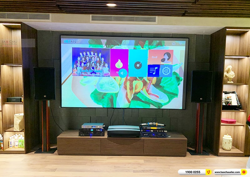 Lắp đặt d&agrave;n karaoke trị gi&aacute; hơn 160 triệu cho anh Tr&iacute; tại Phan Thiết