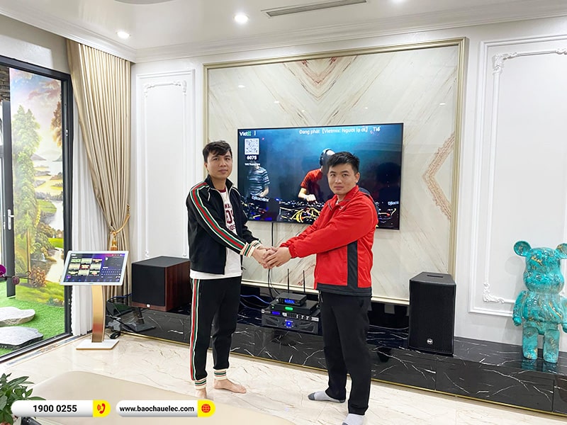 Lắp đặt dàn karaoke trị giá hơn 100 triệu cho anh Trường tại Hà Nam