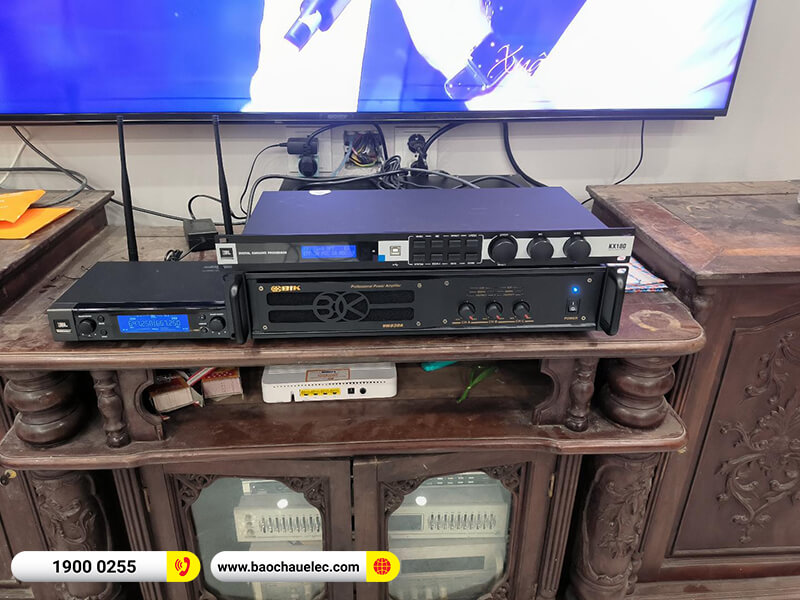 Lắp đặt d&agrave;n karaoke trị gi&aacute; hơn 65 triệu cho anh T&uacute; tại H&agrave; Nội