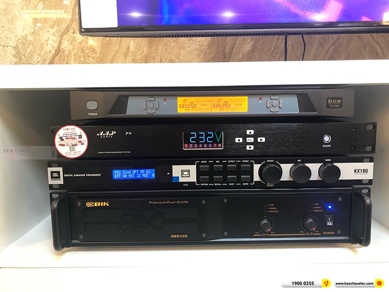 Lắp đặt d&agrave;n karaoke trị gi&aacute; hơn 70 triệu cho anh T&uacute; tại Hải Ph&ograve;ng