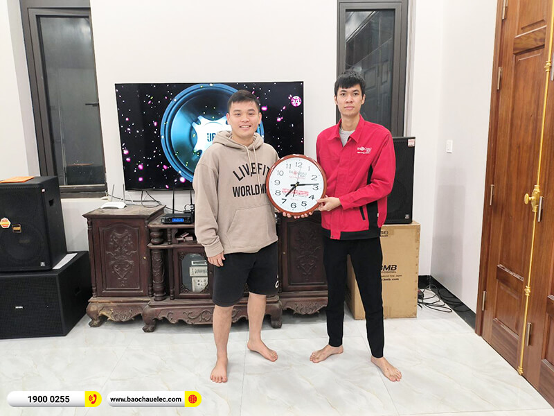 Lắp đặt dàn karaoke trị giá hơn 65 triệu cho anh Tú tại Hà Nội