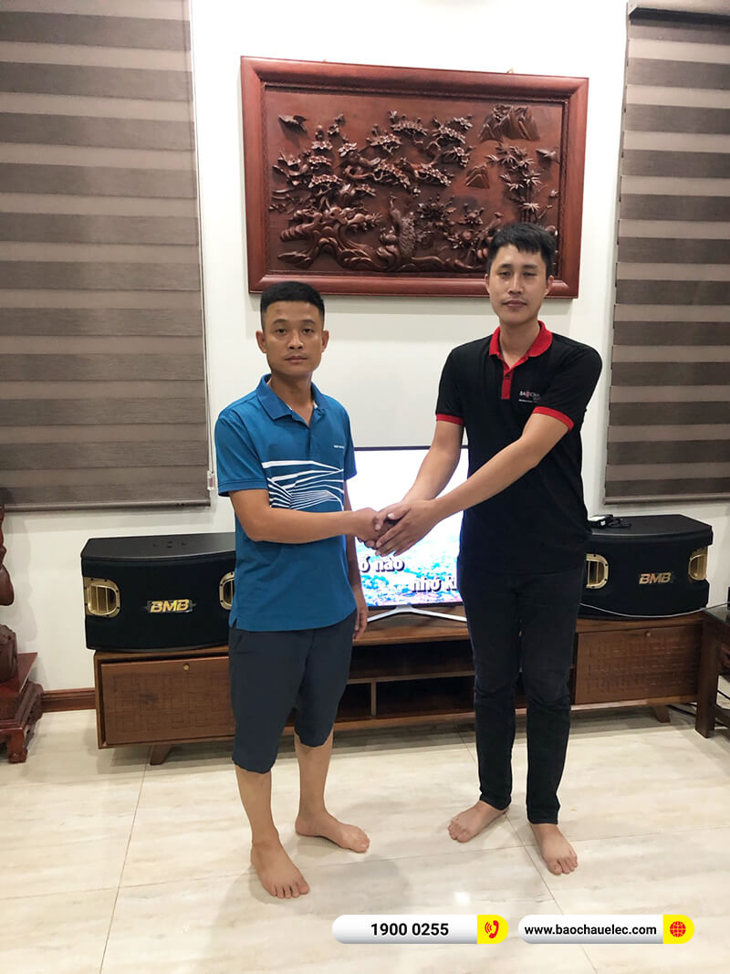 Lắp đặt dàn karaoke BMB 65tr cho anh Việt tại Hà Nội 