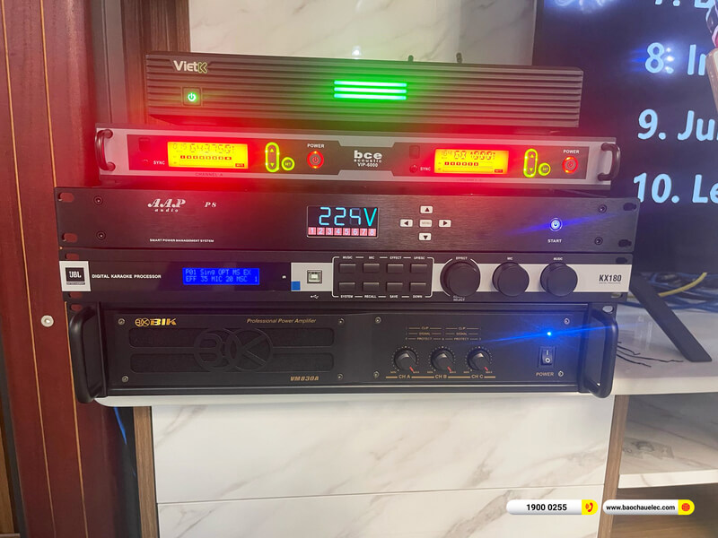Lắp đặt dàn karaoke RCF gần 97tr cho anh Vinh tại TPHCM